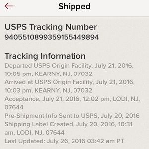Info for tracking