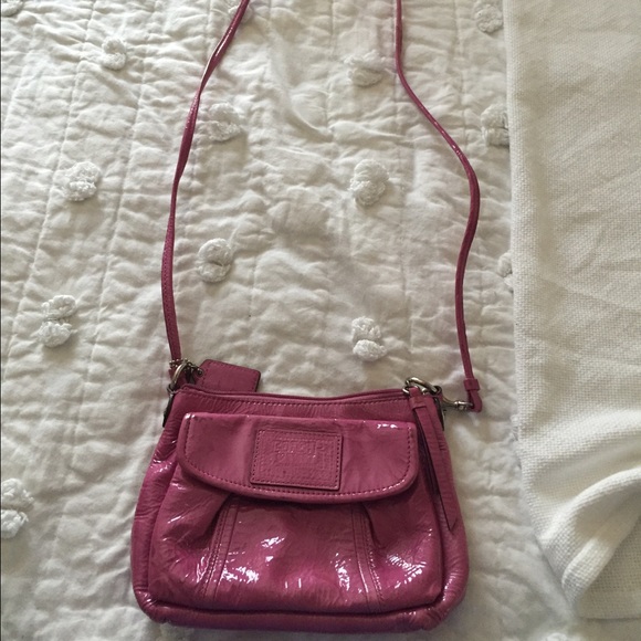 Poppy Coach pink small cross body