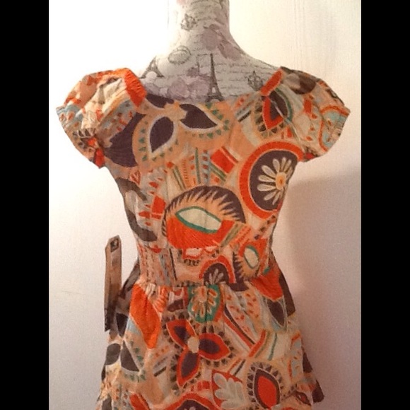 O'Neill Babydoll Cotton Print Blouse NWT - Picture 4 of 4