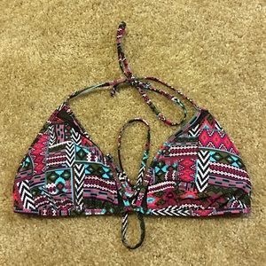 Tribal print bikini top
