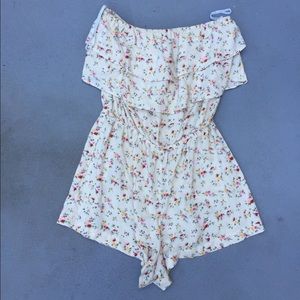 Planet Blue "Blu Moon" Floral Romper