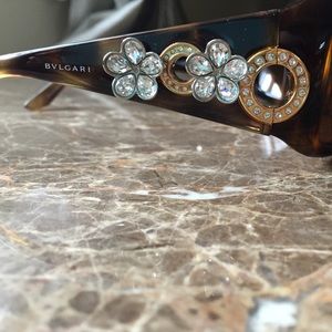 Bvlgari Swarovski crystal stones sunglasses