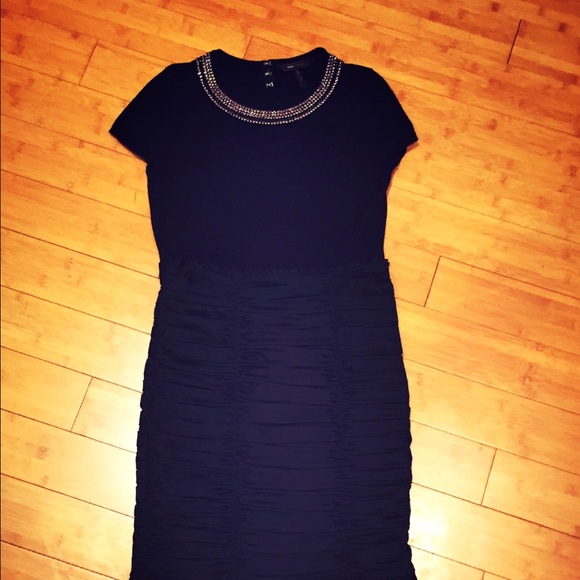 BCBG Maxazria skirt, top with crystal collar