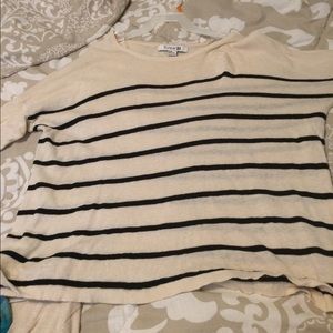 Black and white striped sweater