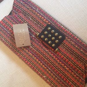 NWT RACHEL Rachel Roy multicolor clutch