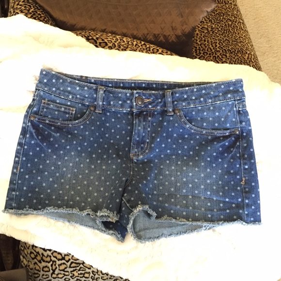 LC denim polka dot shorts