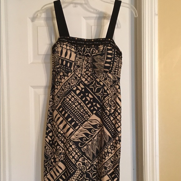 Brown and black fall dress