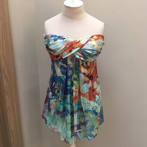 Strapless Multi-colored Special Occassion Dress