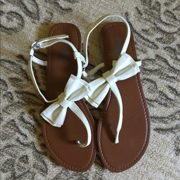 White sandals
