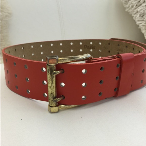 Leather classic belt