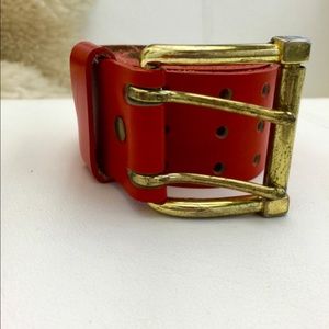 Leather classic belt
