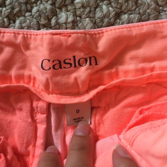 Caslon Capri Neon Pants. - Picture 2 of 2