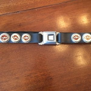 Harley Davidson Bottlecap Seatbelt Belt