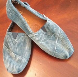 Sea Blue Corduroy TOMS