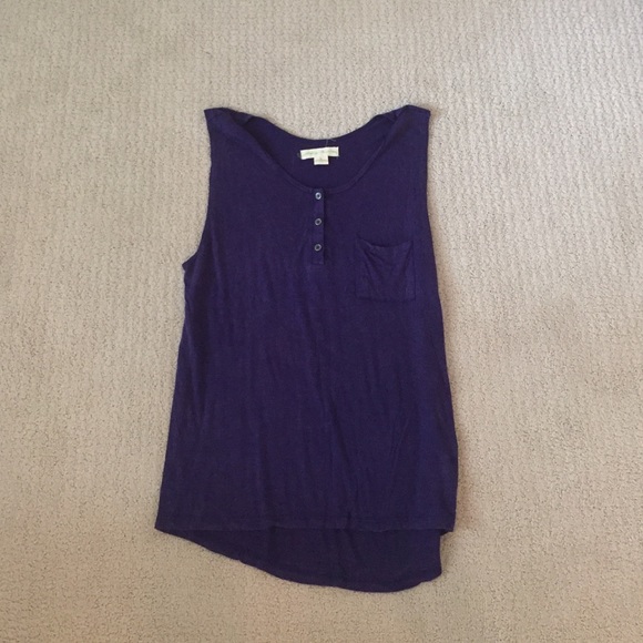 Dark purple Henley tank