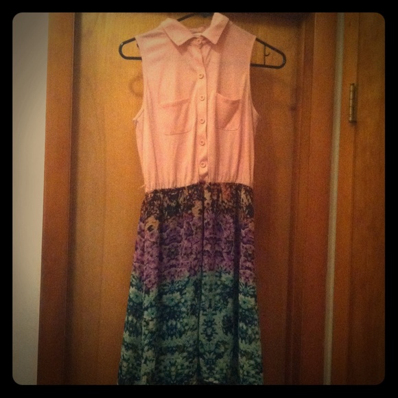 Floral vest dress