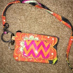 Vera Bradley ID holder & lanyard