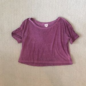 Purple cropped tshirt