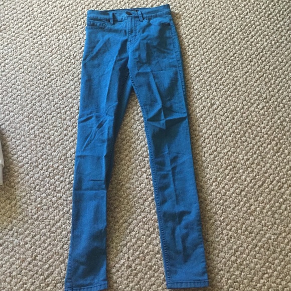 Blue Jean High Waisted Jeans. - Picture 1 of 3