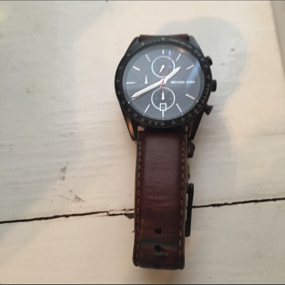 Brown Leather Men's Michael Kors Watch