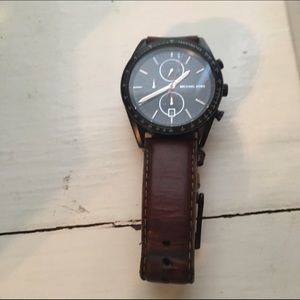 Brown Leather Men's Michael Kors Watch