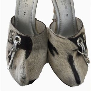 Mohair Italian Mule Sandals by Cindy Says