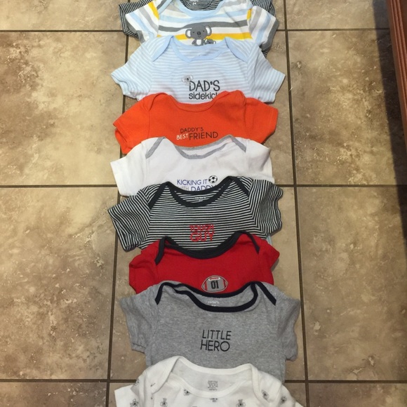 9, 24 month Carter's short sleeve onesies