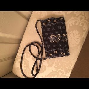 Authentic Vera Bradley crossbody wallet