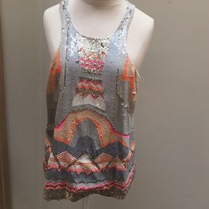 All-Saints Sequin Top