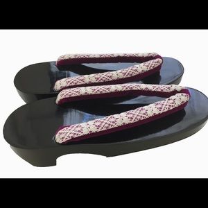 cloth flip-flop sandals .