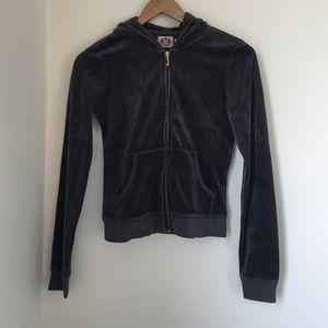 Juicy Couture velvet sweat jacket