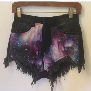 Reserved-- Galaxy shorts and care bare tank