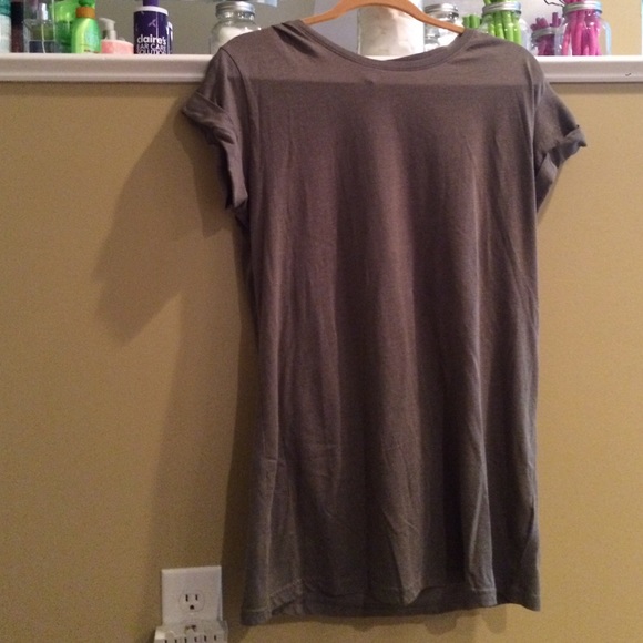 H&M Army Green T-Shirt Dress