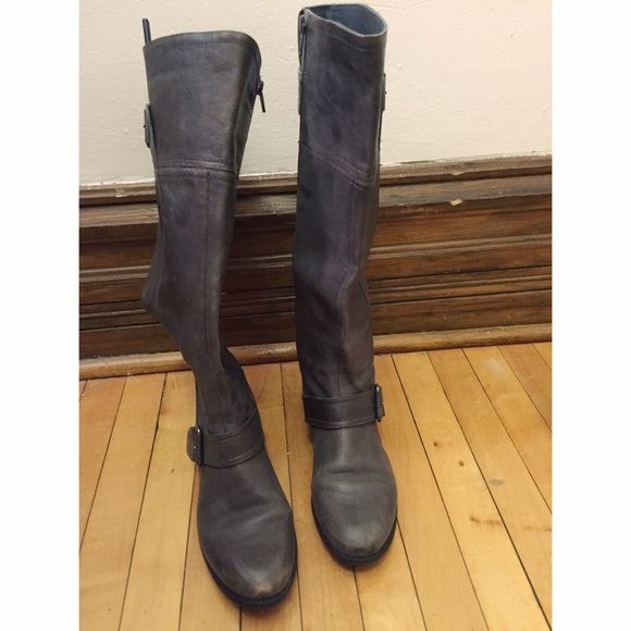 Nine West Vintage America Grey Riding Boots