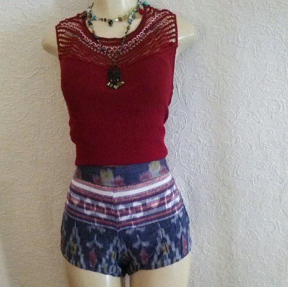 NWOT Cleobella High Waist Short Shorts