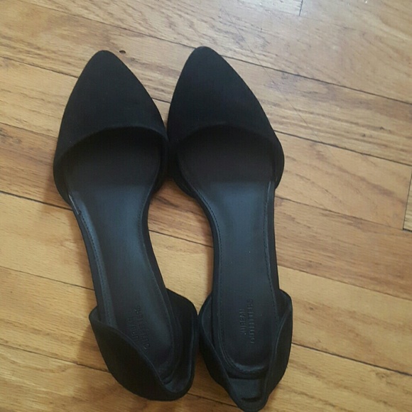 Urban outfitters suede black flats