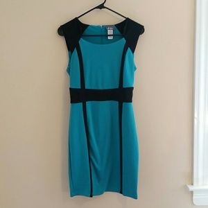 NWOT Bodycon Color Block Dress