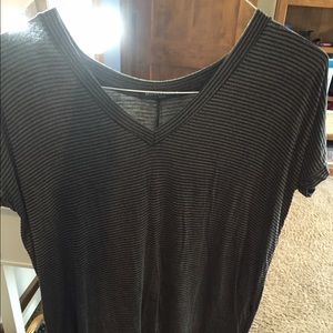 brandy Melville Grey and black striped shirt