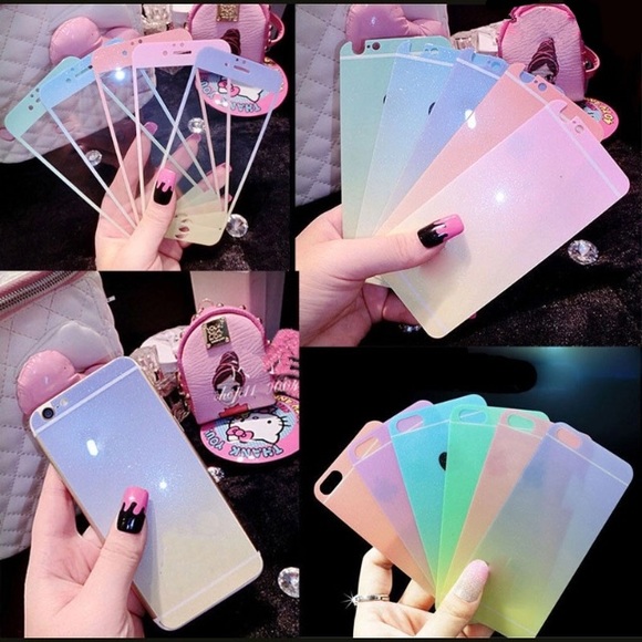 Colorful Front and back case w/ screen protector - Picture 1 of 3