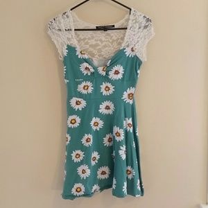 NWOT Floral Lace Skater Dress