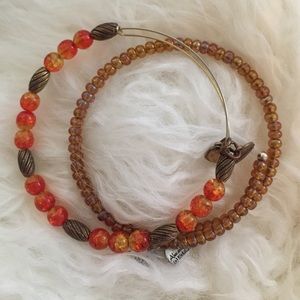 Alex and Ani Orange Vintage Bead Bundle