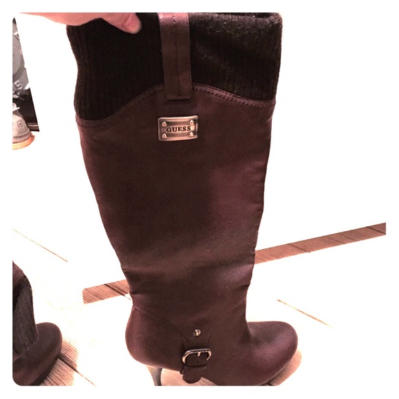GUESS Shoes - Guess brown boots with heel