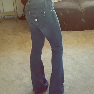 Sz 24 Super Flare Husdon Ferris Jeans worn once!