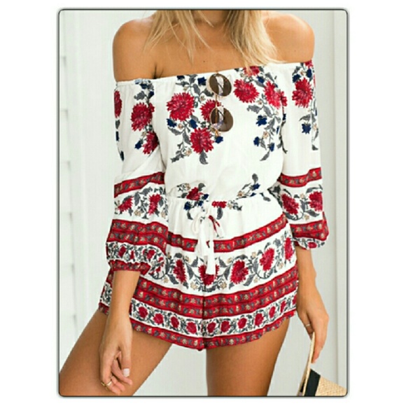 🔥LAST ONE!🔥OFF SHOULDER ROMPER - Picture 3 of 3
