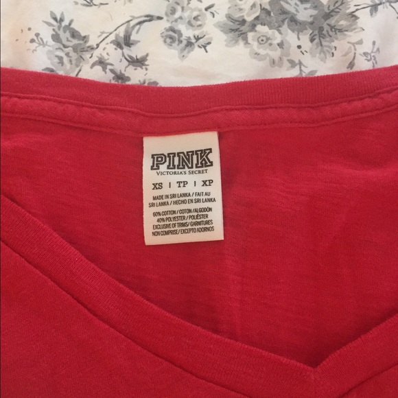 PINK red long sleeve t - Picture 2 of 2