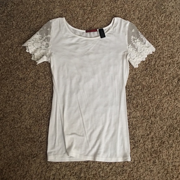 Lace sleeve top