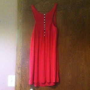 Red sun dress