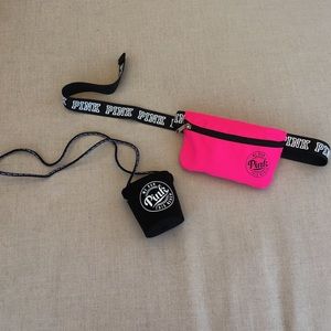 Fanny pack and beach coozie.