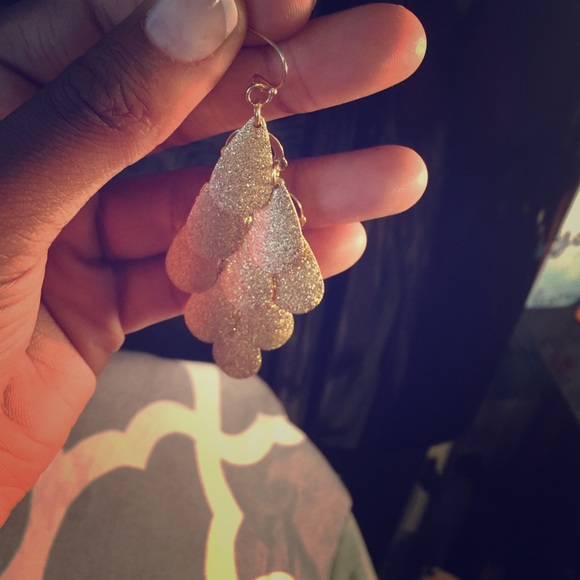 Gold earrings