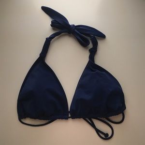 Navy Bikini Top